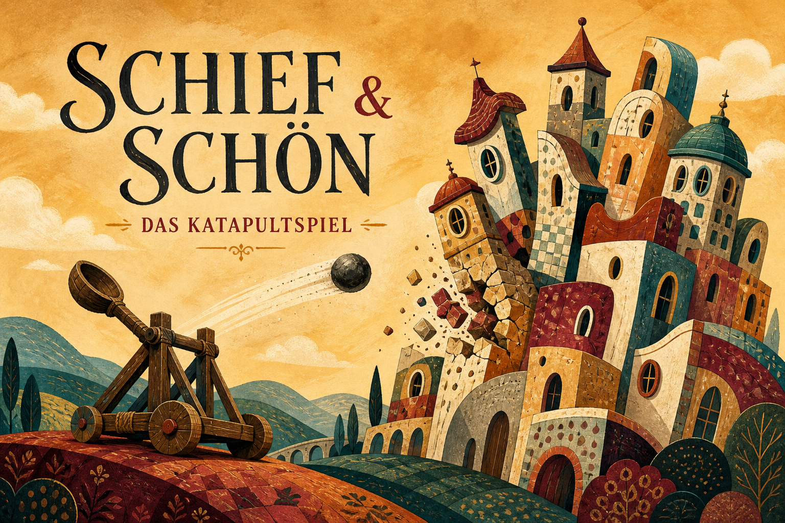 Schief & Schön – Das Katapultspiel